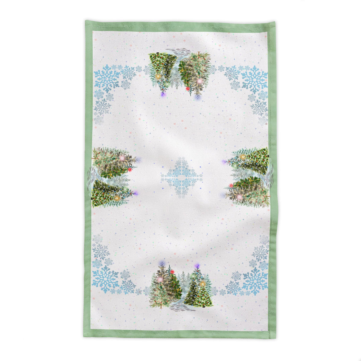 Christmas Tree Forest Tablecloth | Holiday Celebration Table Decor