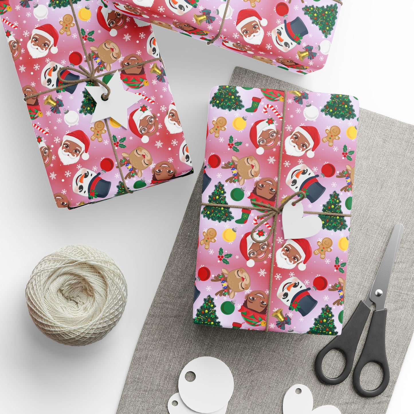 Santa Family | Holiday Community | Wrapping Paper