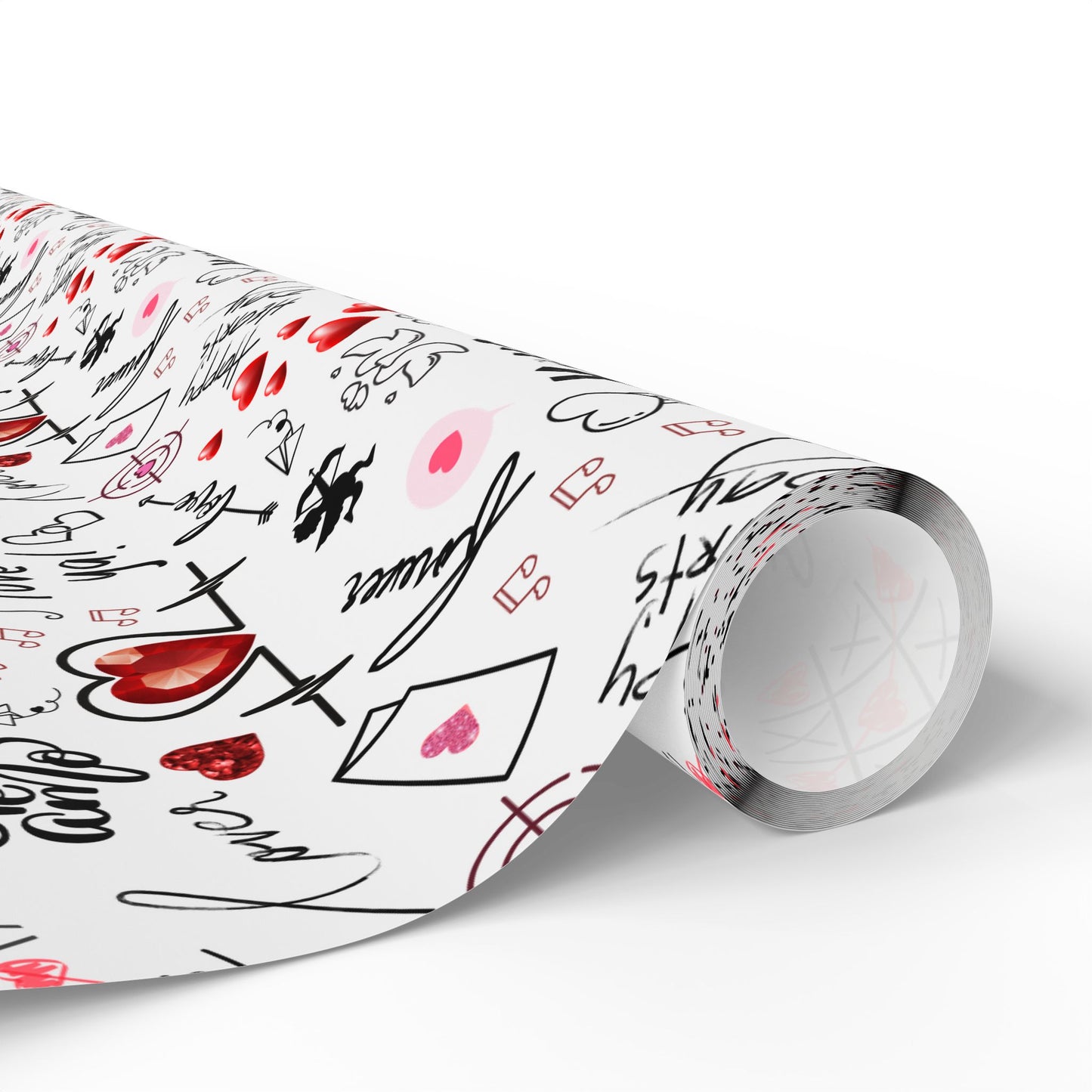 Love Language Wrapping Paper | Love Is In The Air Hearts Gift Wrap