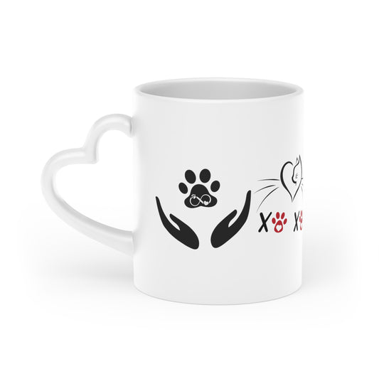 XOXO CAT  Heart-Shaped Mug