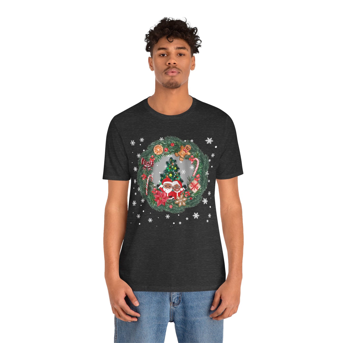 Santa Family / Christmas Short Sleeve Tee | Unisex Jersey