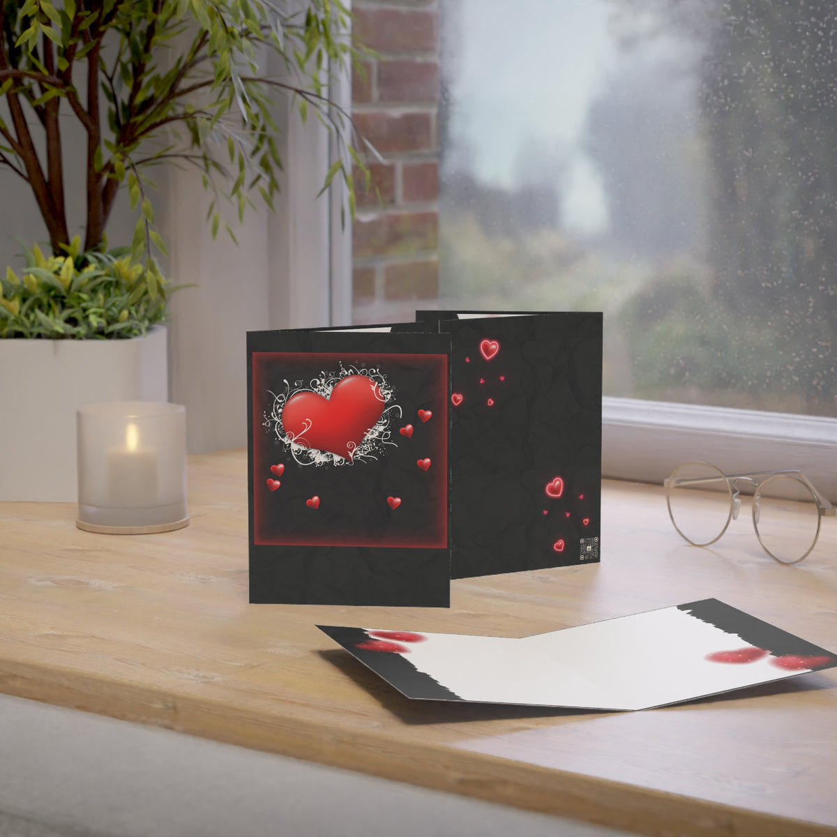 Warm Glow Greeting Cards — Send a Message From the Heart (1 or 10 pc)