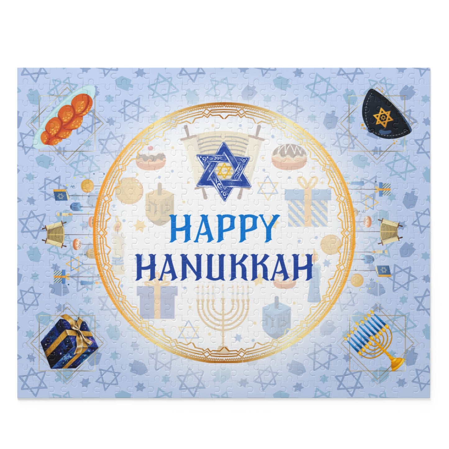 Puzzle Jewish Inspired | Happy Hanukkah Holiday Treasure (120, 252 or 500)