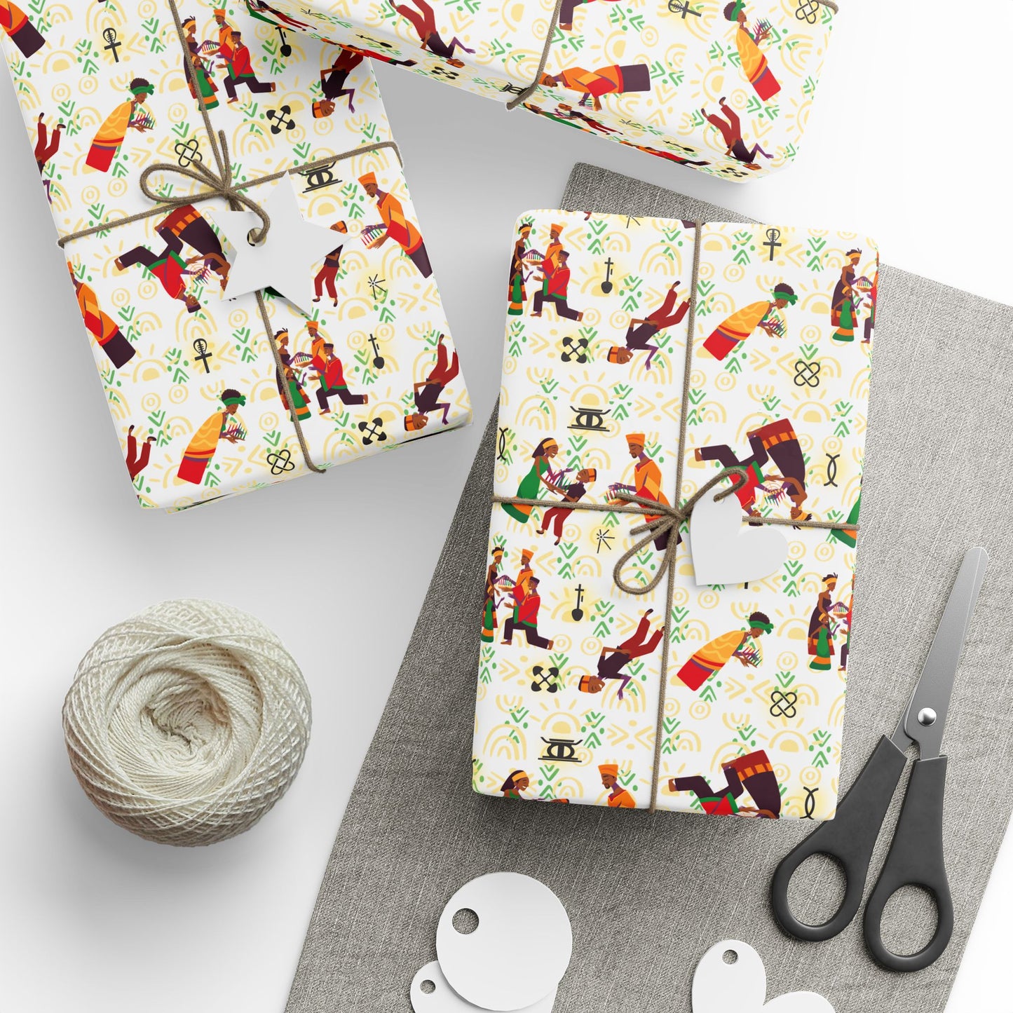 Family Kinara | Kwanzaa Inspired | Wrapping Paper
