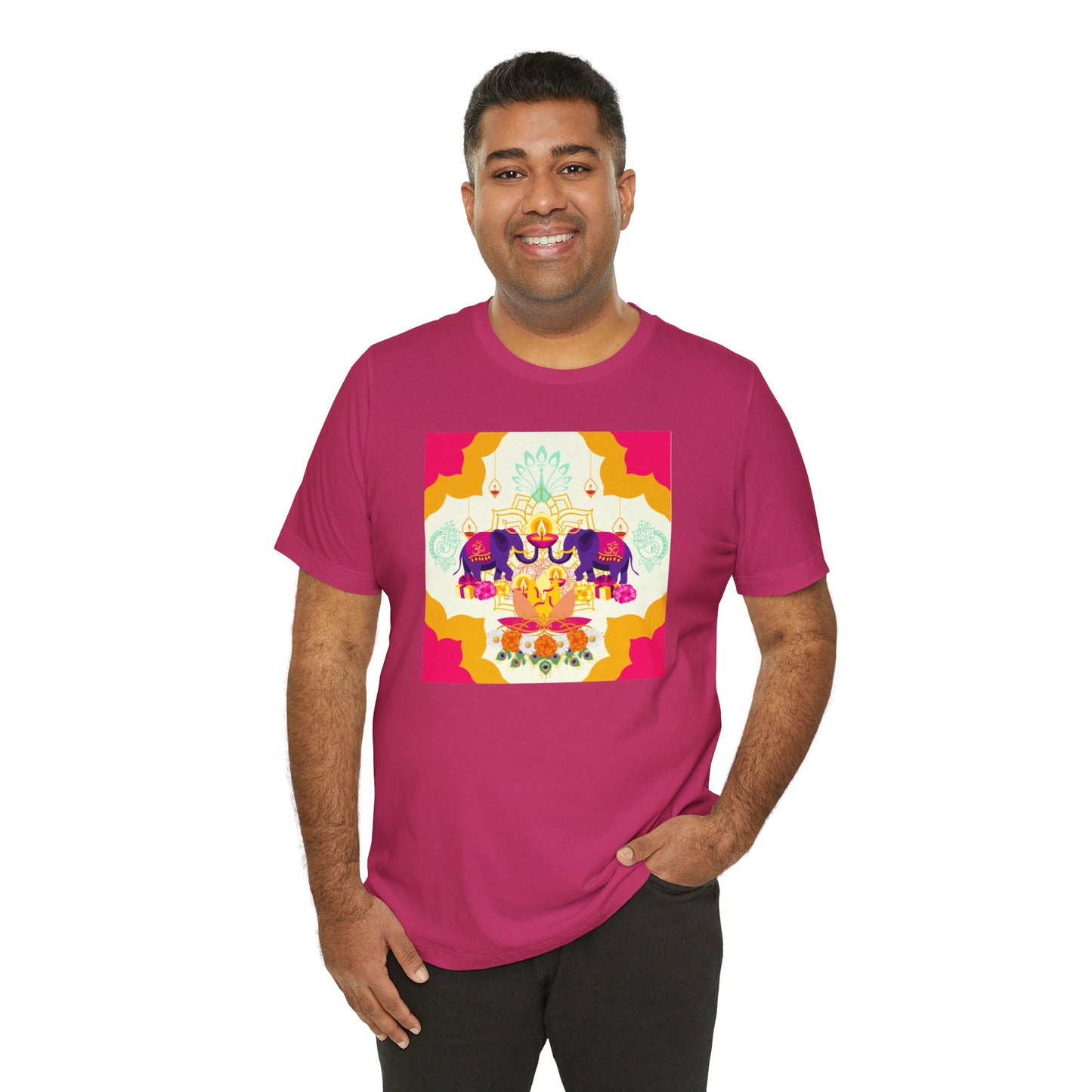 Hindu / Diwali Inspired Short Sleeve Tee | Unisex Jersey