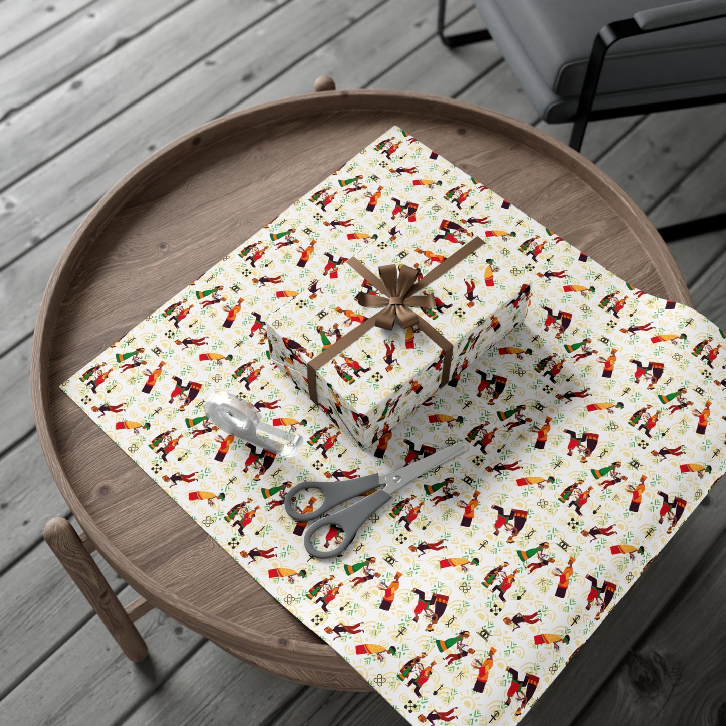 Family Kinara | Kwanzaa Inspired | Wrapping Paper