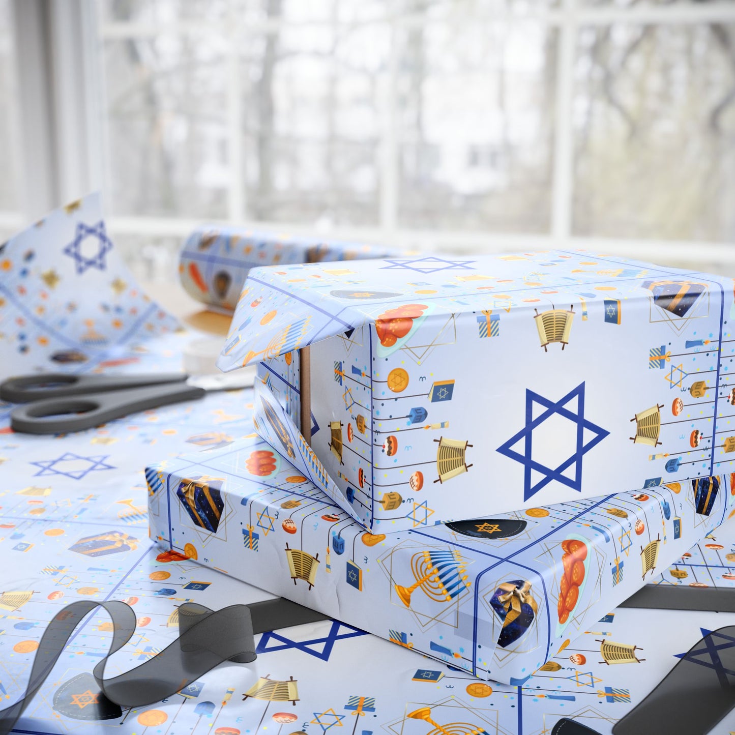 Hanukah Presents | Jewish Inspired | Wrapping Paper