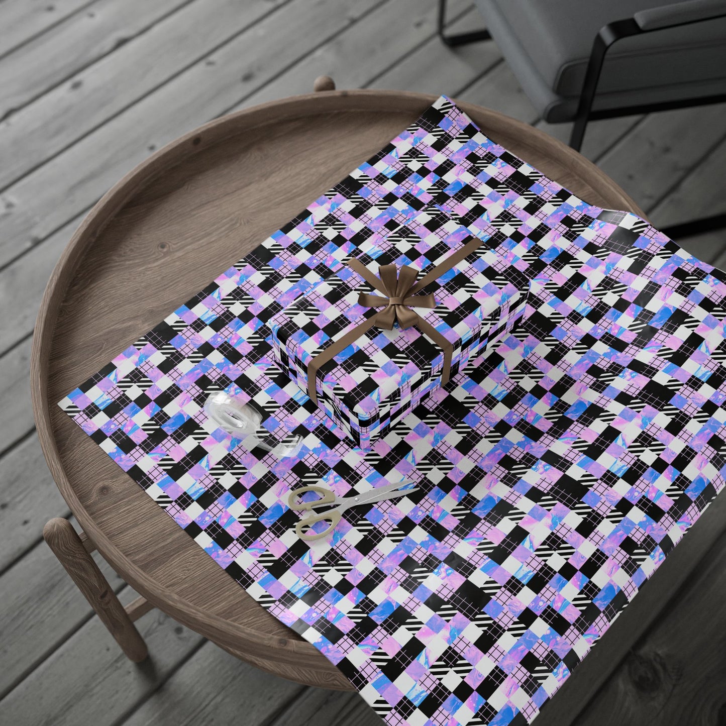 KPop DH Gift Wrap | K Pop for All Use | Colorful Pixel Gift Wrap (Bright Geometric Pattern)