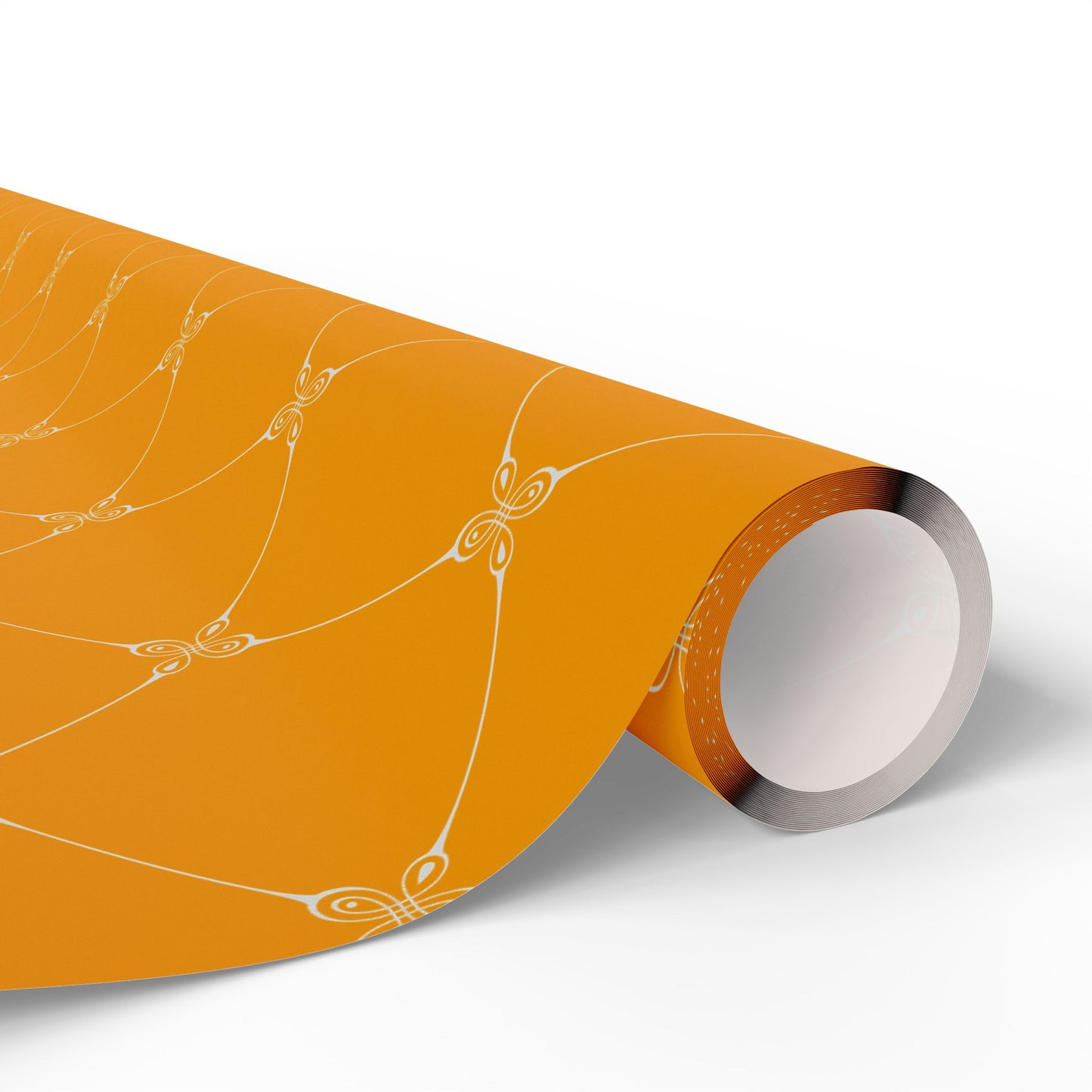 Lattice Orange Wrapping Paper |  Simply Elegance Gift Wrap