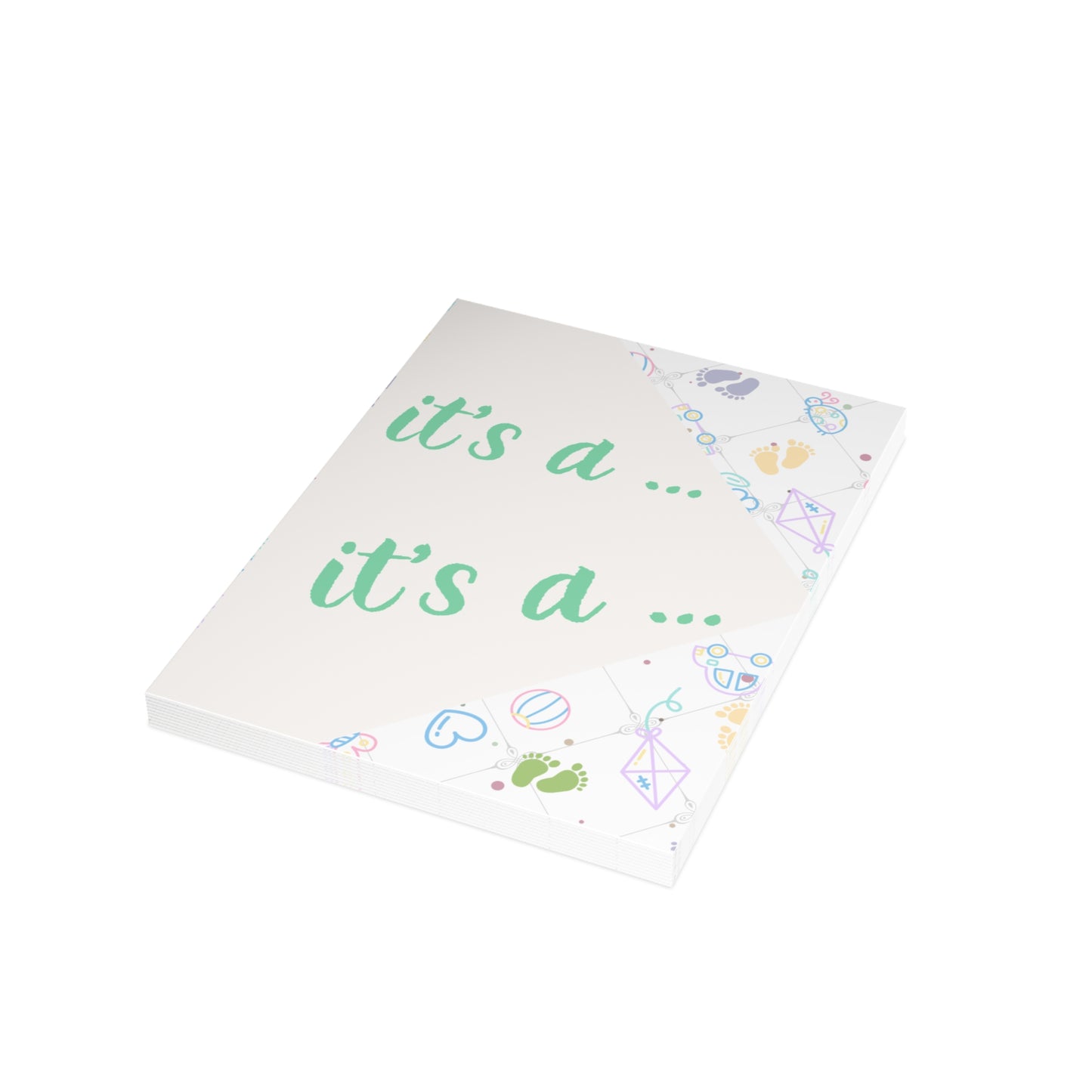 Surprise, It’s a Girl | Reveal Gender Cards | Greeting Cards (1, 10 pcs)