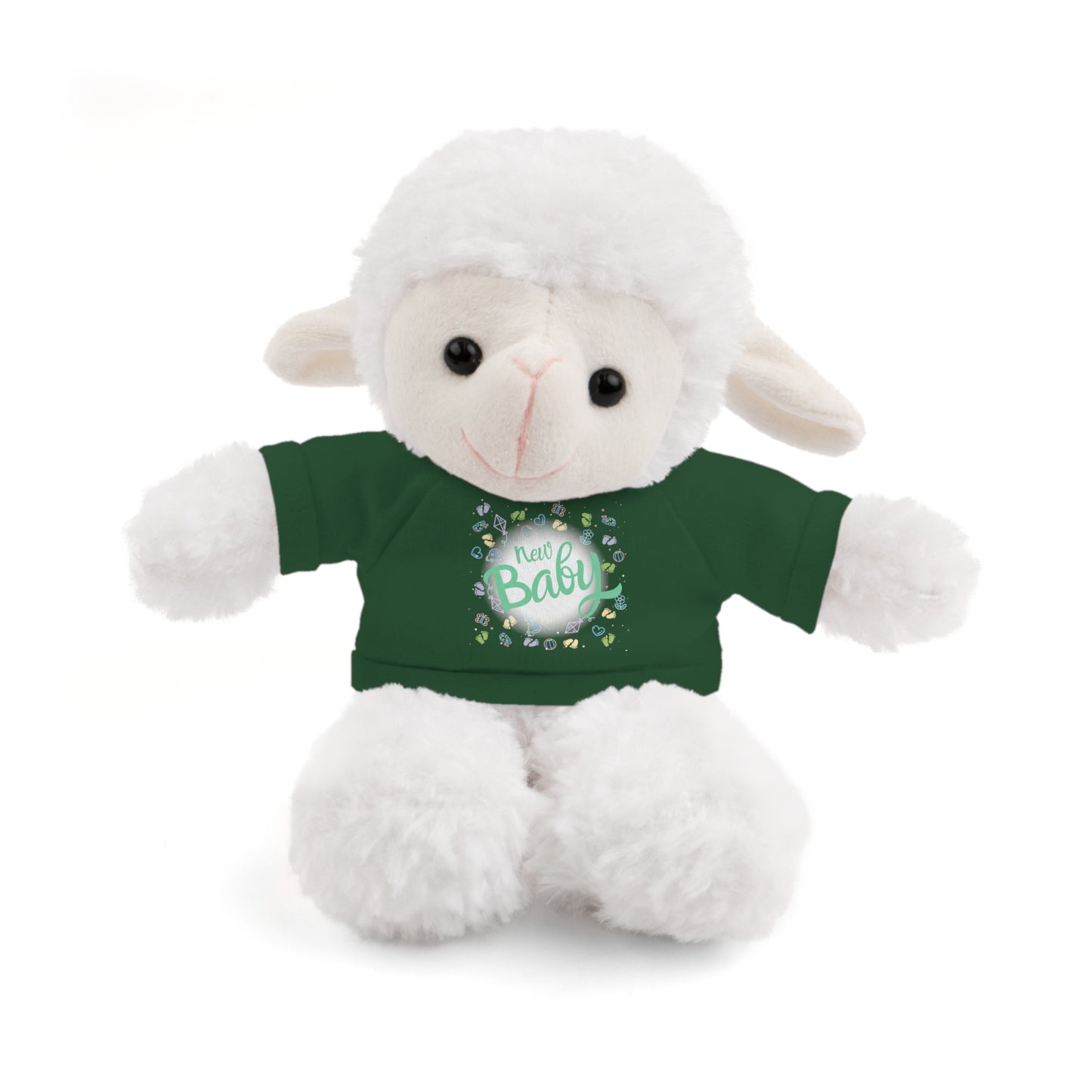 New Baby | Plush Toy with T-Shirt (10 Colors, 6 Animals)