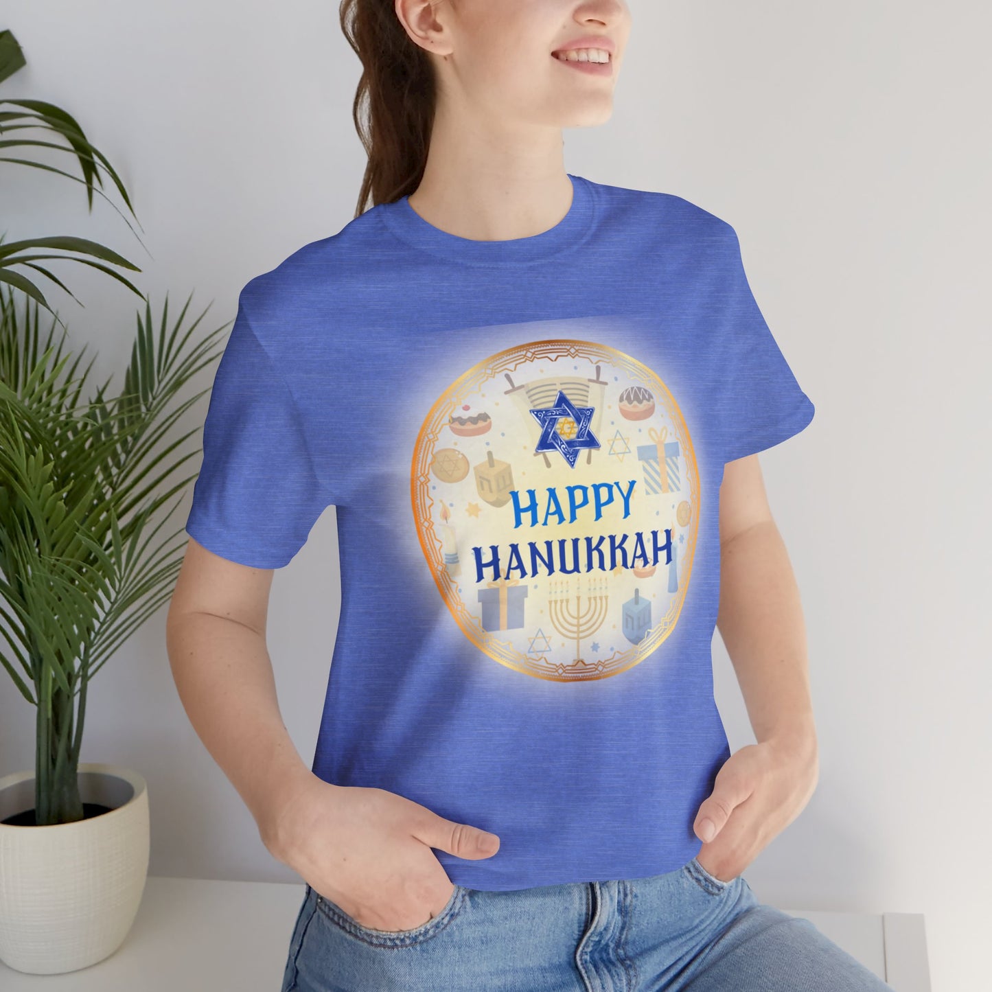 Hanukah / Jewish Inspired Short Sleeve Tee | Unisex Jersey