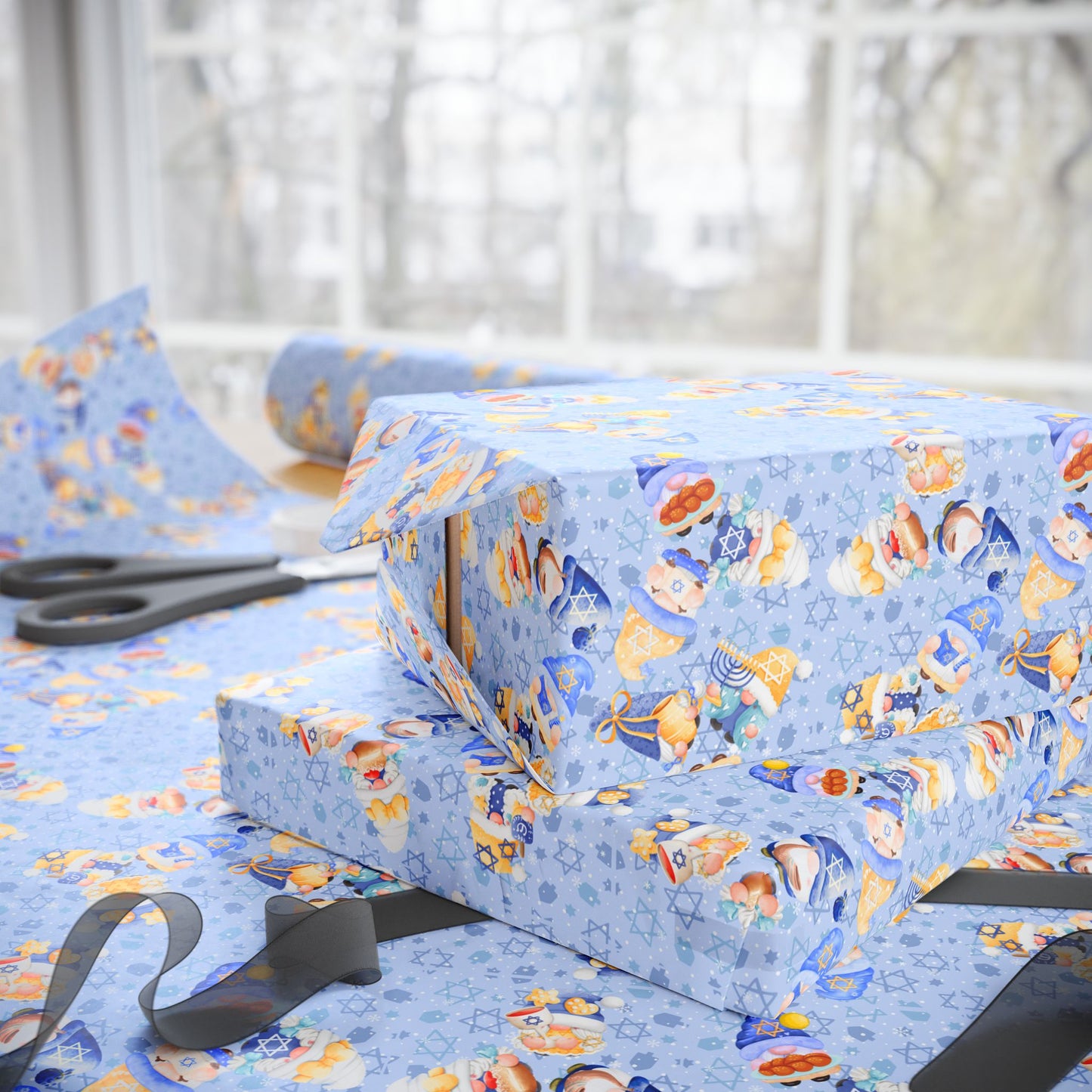 Wrapping Paper - Gnomeukkah | Jewish Inspired