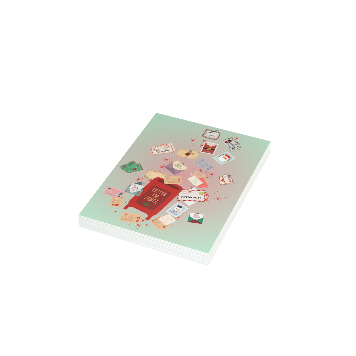 Letters to Santa | Santa, Don't Be Late | Blank Greeting Card