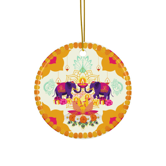 Elephant by Light | Heirloom Ceramic Ornaments (1pc, 3pcs)
