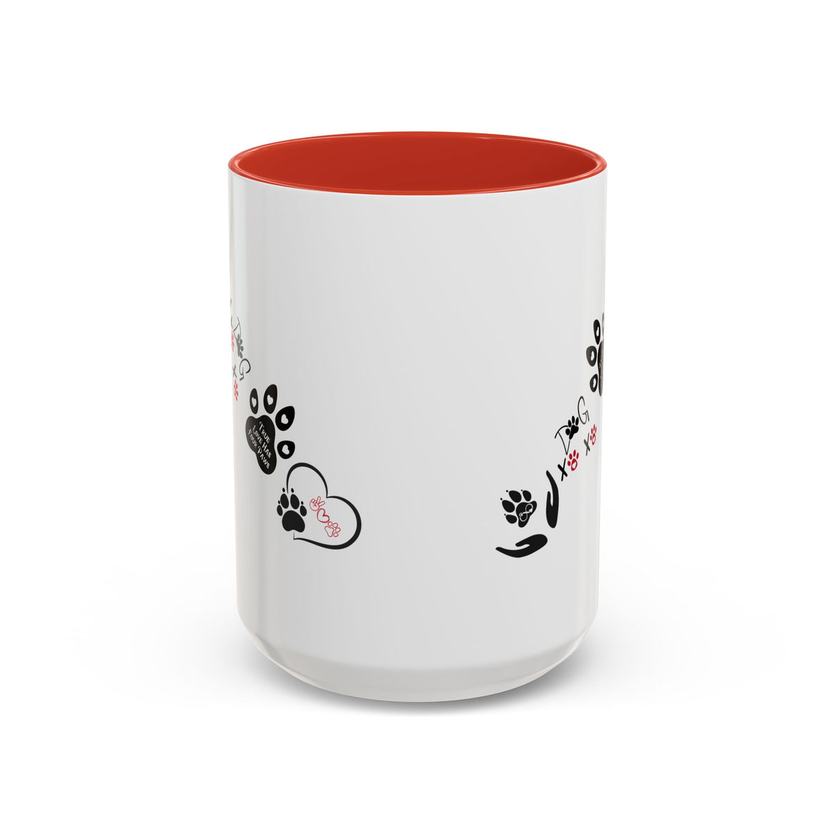 Dogs & Hearts Coffee Cup | Heart-Shaped Mug — Four Paws Heart-Shaped