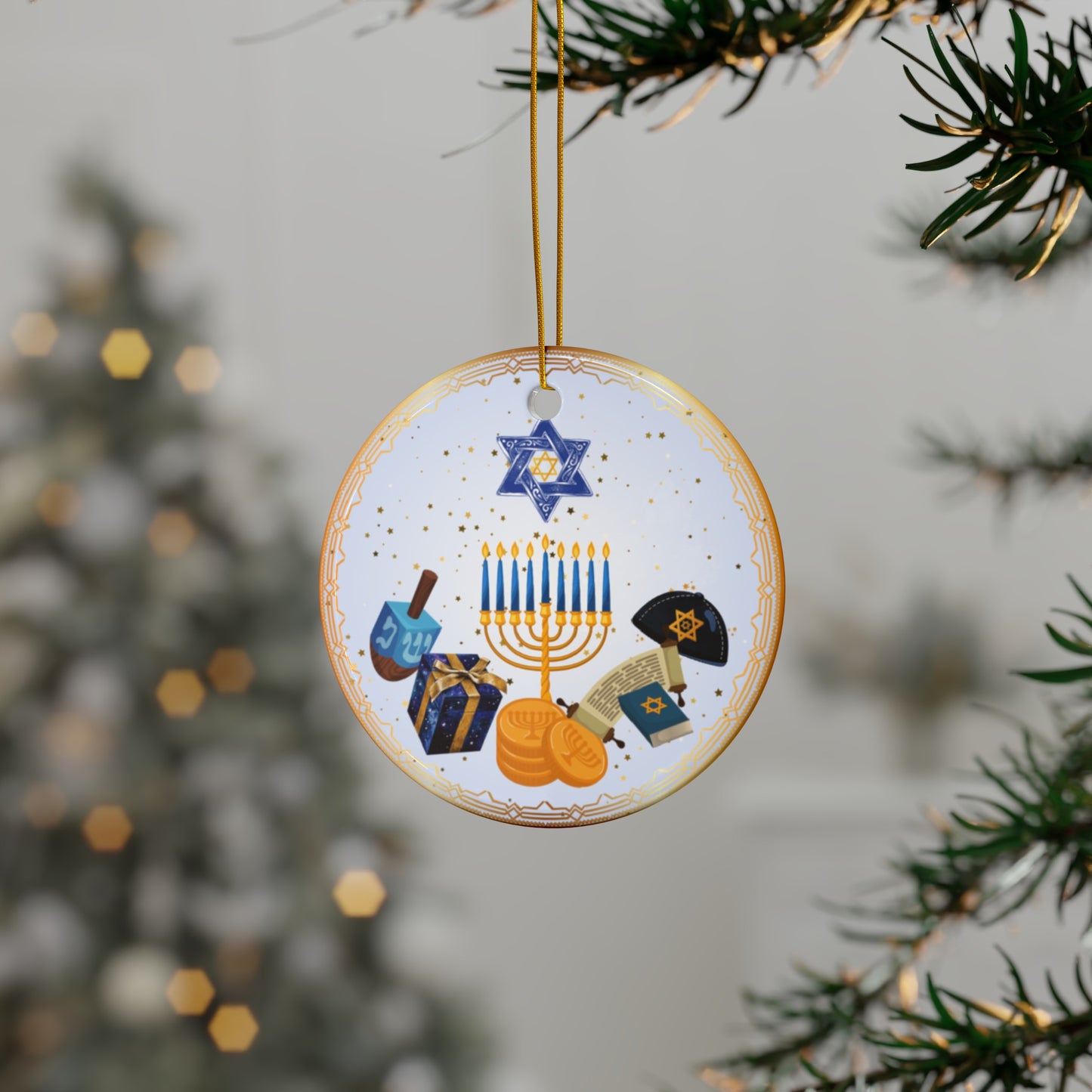 Gifts of Hanukkah | Heirloom Ceramic Ornaments (1pc, 3pcs, 5pcs, 10pcs)