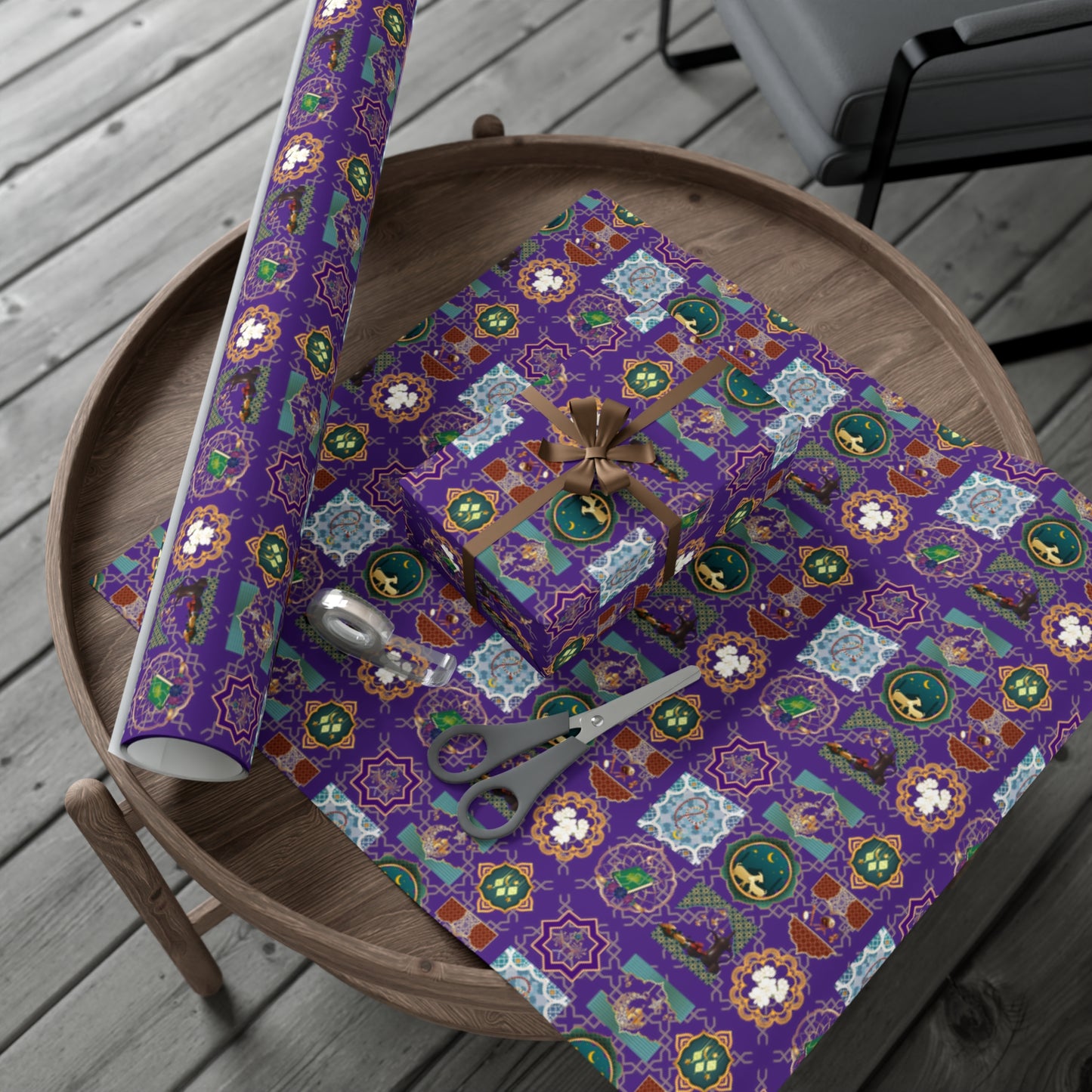 Mosaic (Deep Purple) | Muslim Inspired | Gift Wrap Papers