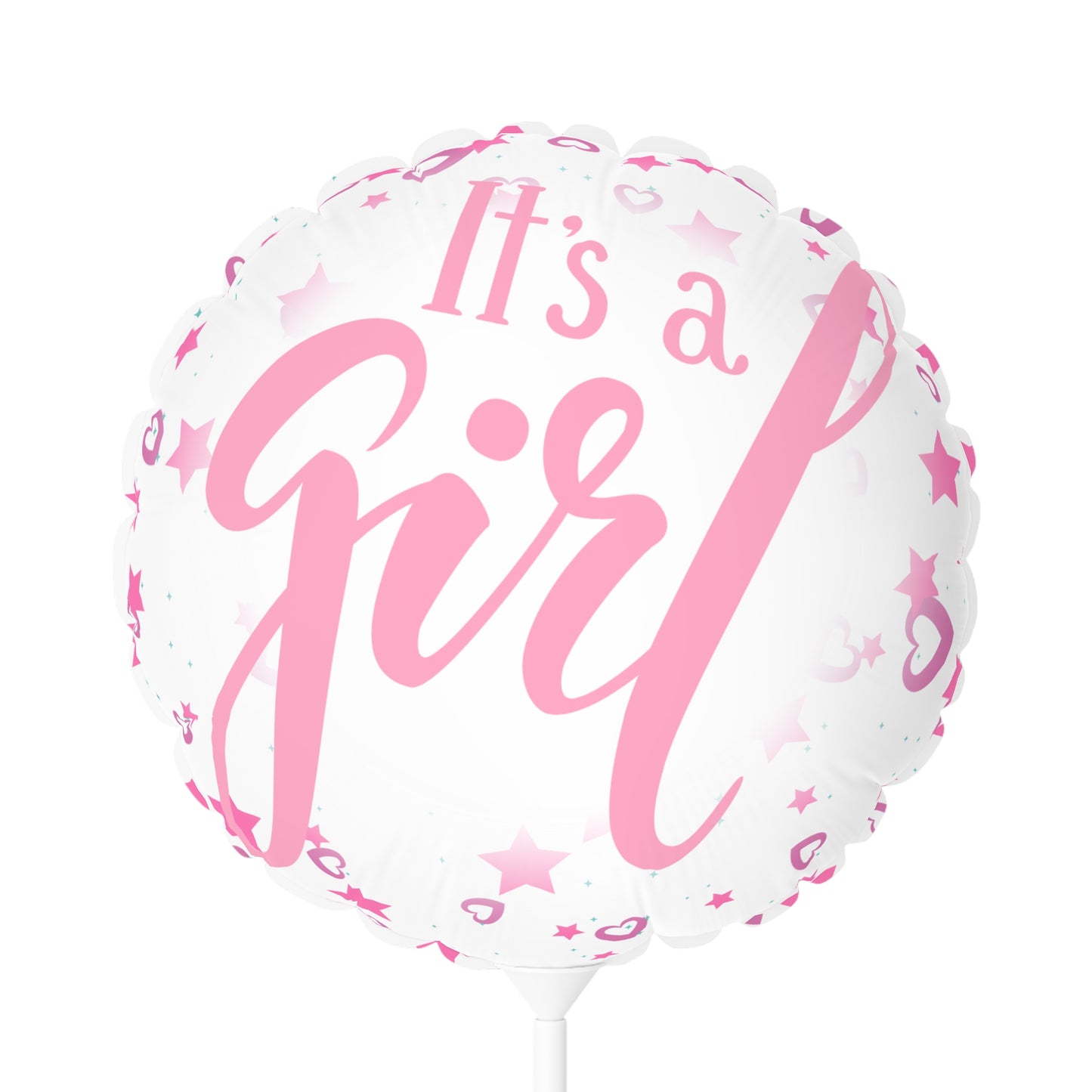 It’s a Girl | New Arrival Balloon (Round and Heart-shaped), Air Only 11"