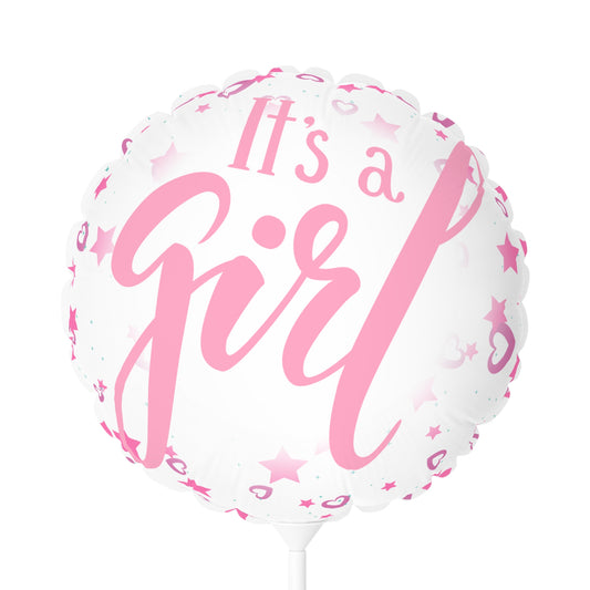 It’s a Girl | New Arrival Balloon (Round and Heart-shaped), Air Only 11"
