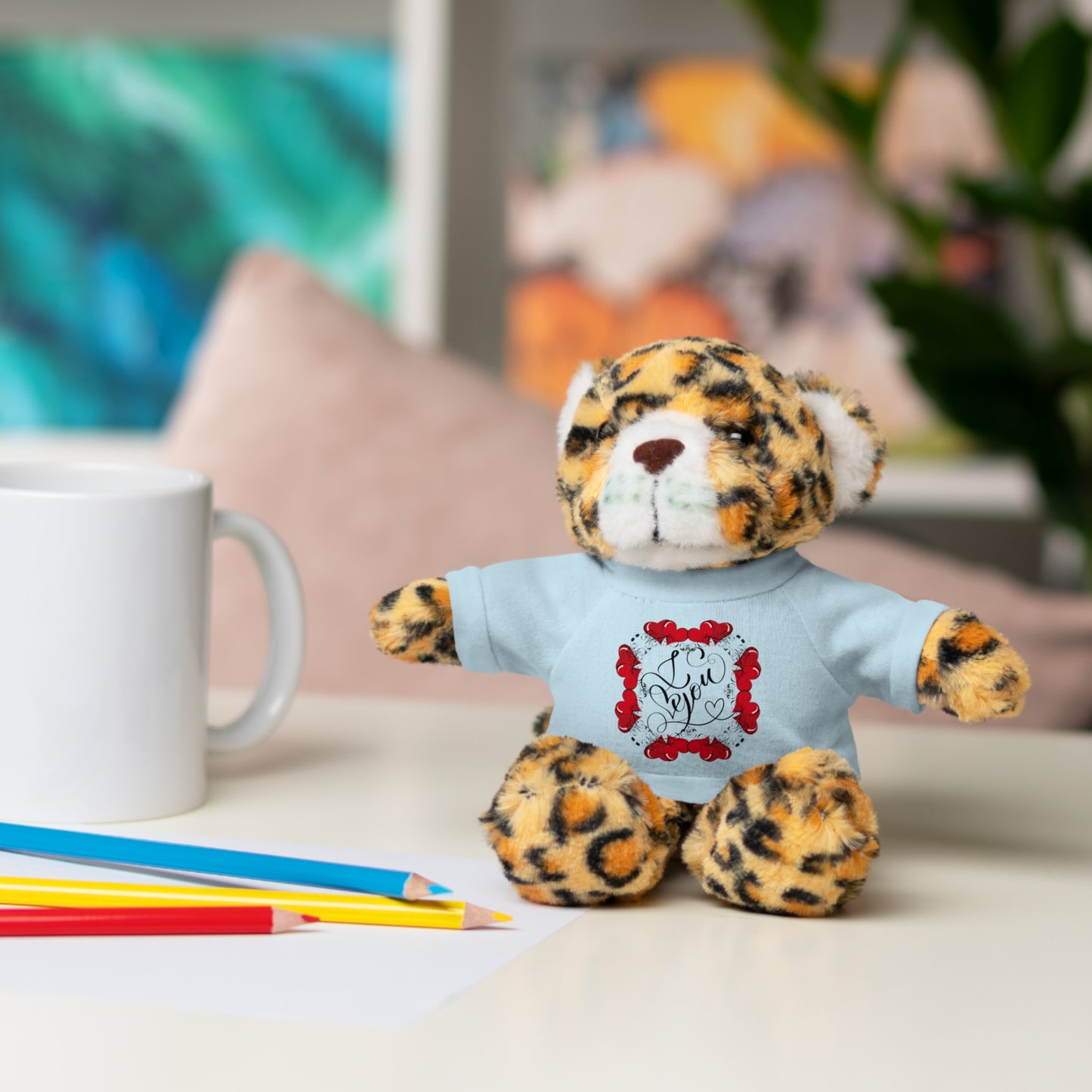 Simply, I Live You | Plush Toy with T-Shirt (10 Colors, 6 Animals)