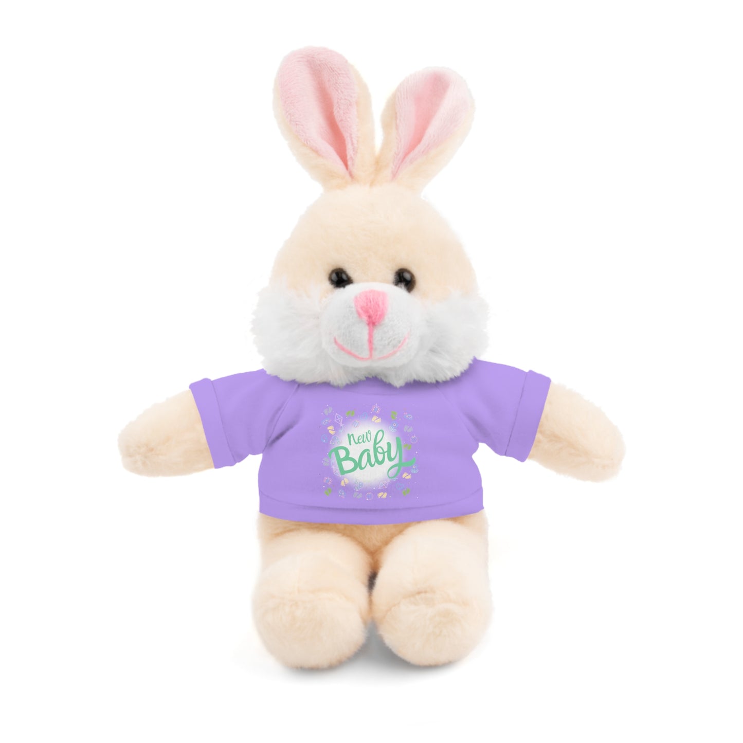 New Baby | Plush Toy with T-Shirt (10 Colors, 6 Animals)