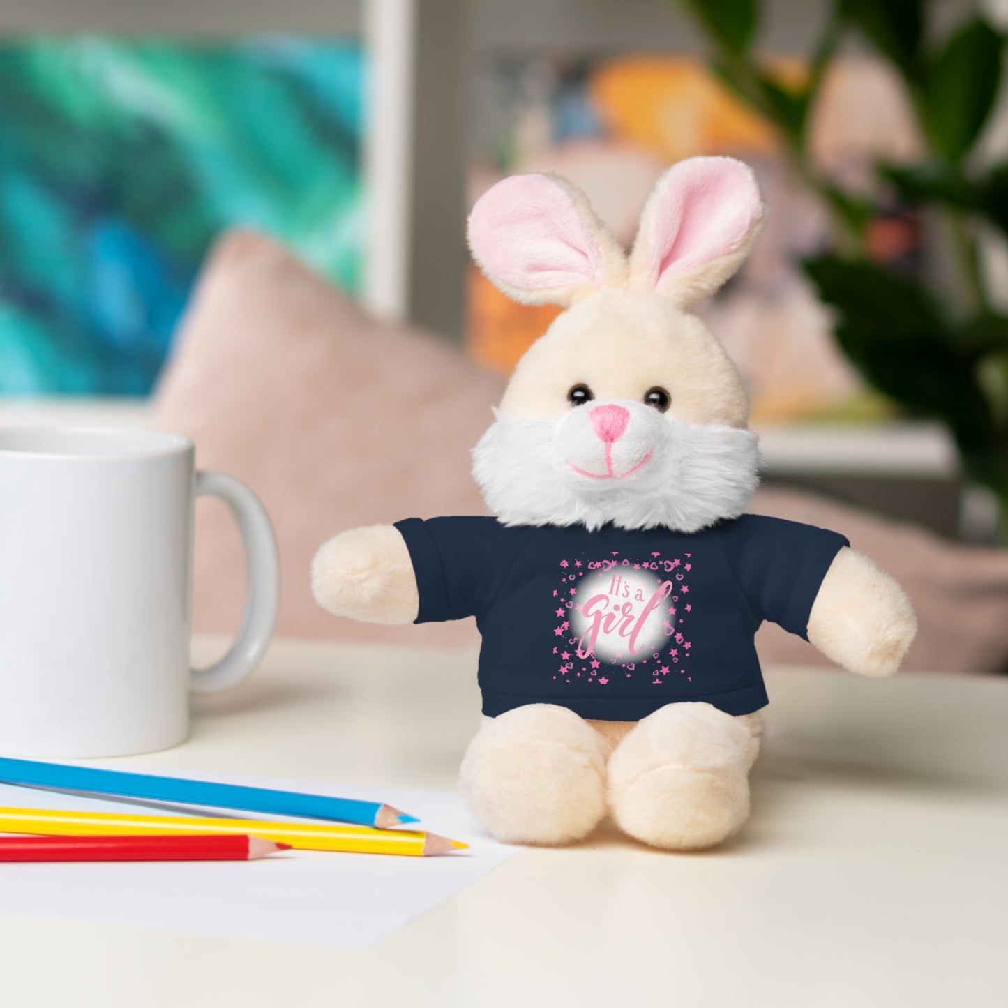 It’s a Girl | Plush Toy with T-Shirt (10 Colors, 6 Animals)