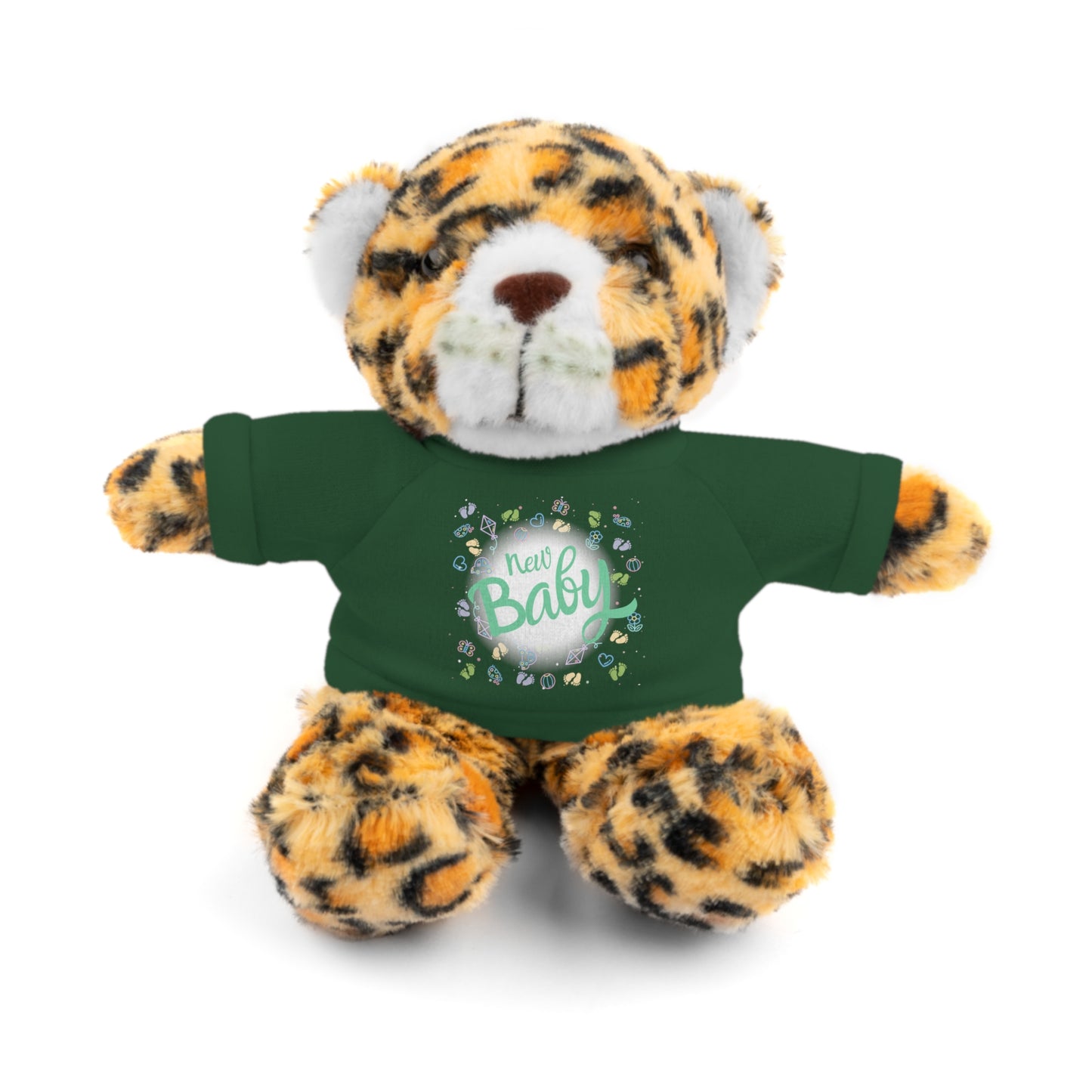 New Baby | Plush Toy with T-Shirt (10 Colors, 6 Animals)