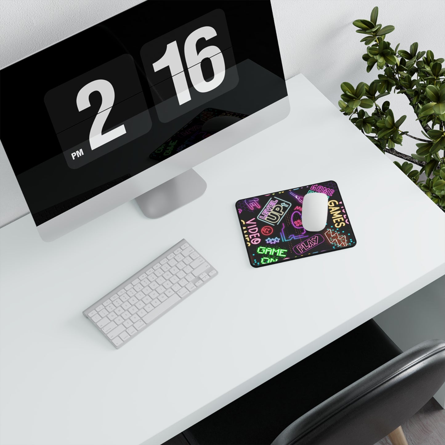 Gaming Cafe Mouse Pad | Neon Colors Gaming Pad