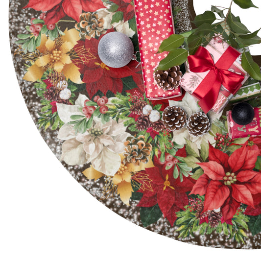 Poinsettia Garden | Tree Skirts