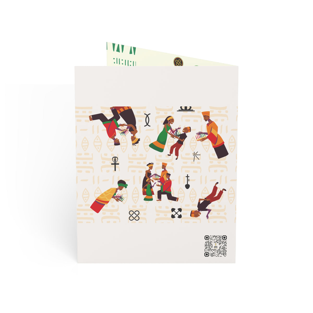 Joy of Kwanzaa | Kwanzaa Community Celebration | Afrocentric Family Unity Design | Personalized Greeting Cards (1, 10 pcs)