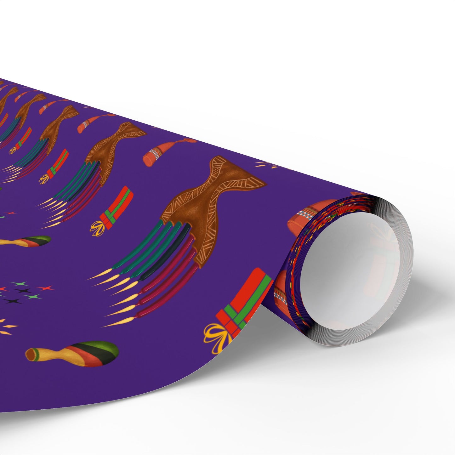 Kinara | Kwanzaa Lights | Zawadi (Royal) Wrapping Paper