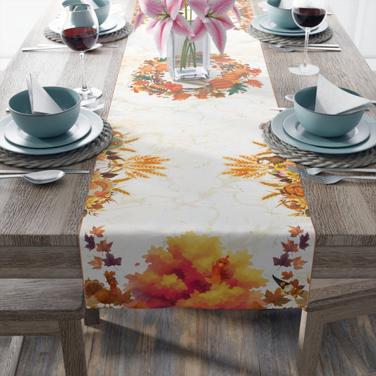 Turkeys Free Table Runner | Turkey Hind n Seek Table Game | Count the Turkeys Hidden in the Decor