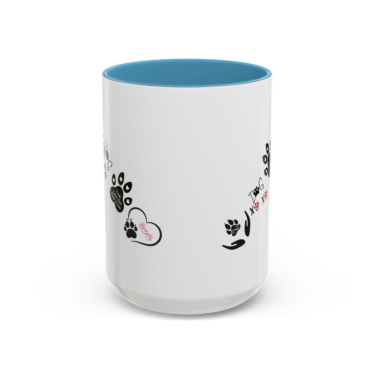 Dogs & Hearts Coffee Cup | Heart-Shaped Mug — Four Paws Heart-Shaped