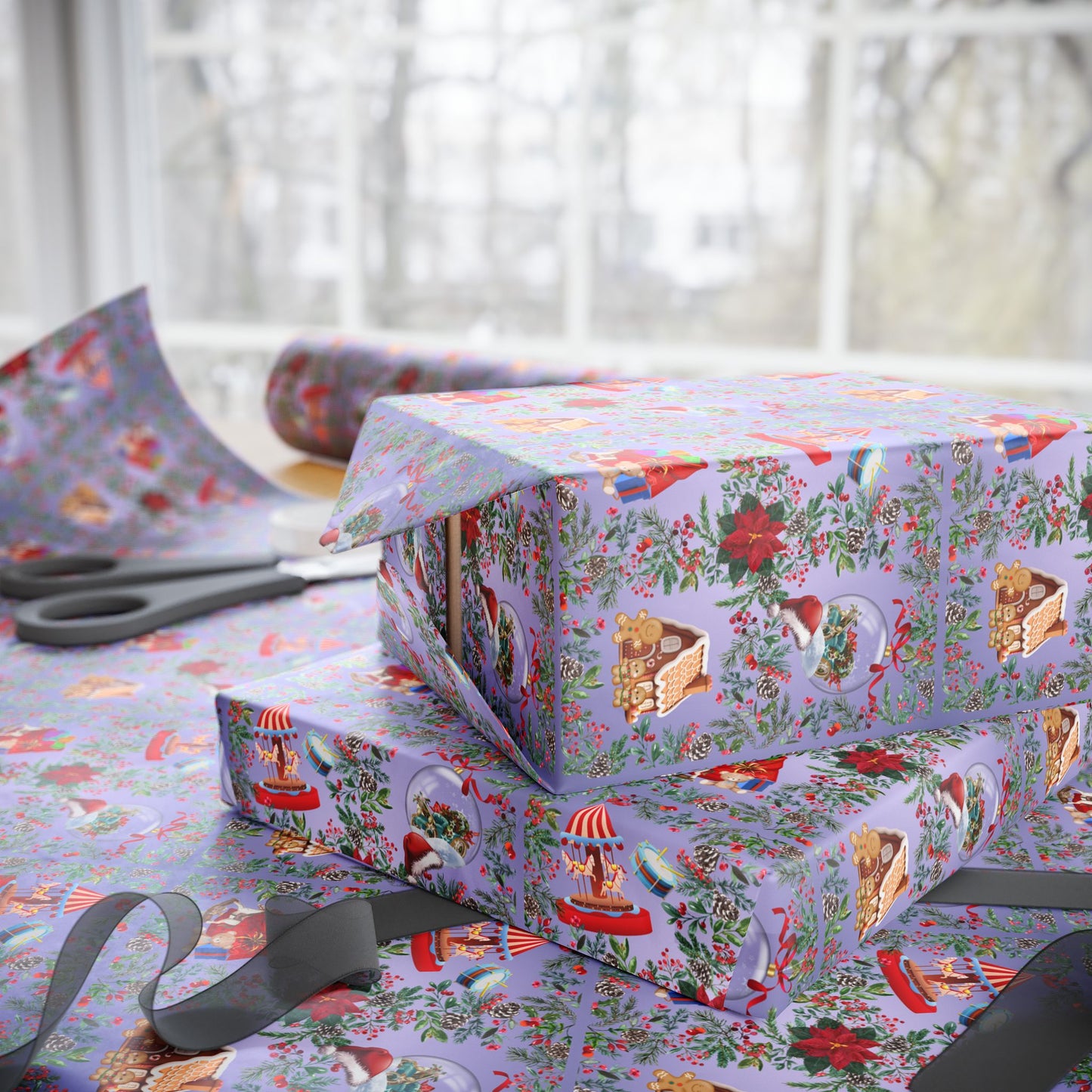 Wrapping Papers - Fond Memories Holiday Tradition Design