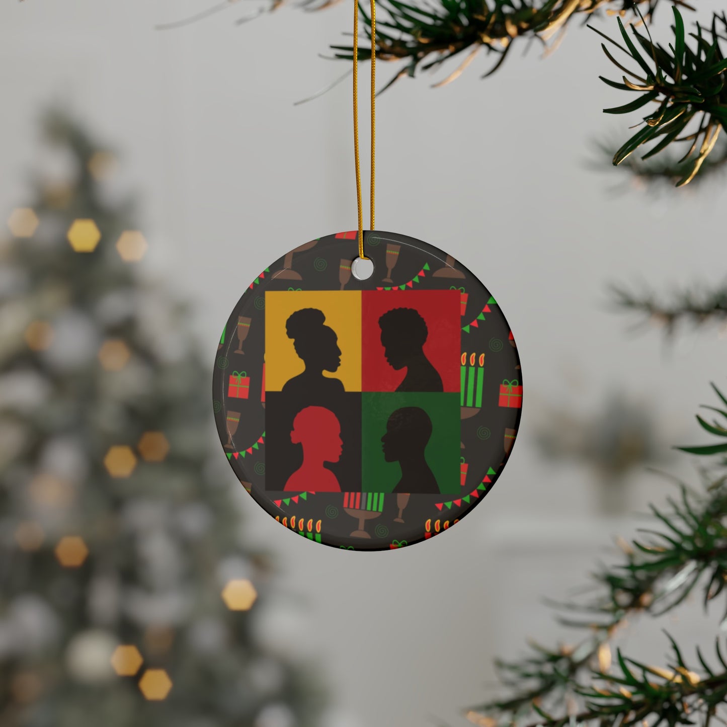 Community  | Kwanzaa | Heirloom Ceramic Ornaments (1pc, 3pcs, 5pcs, 10pcs)