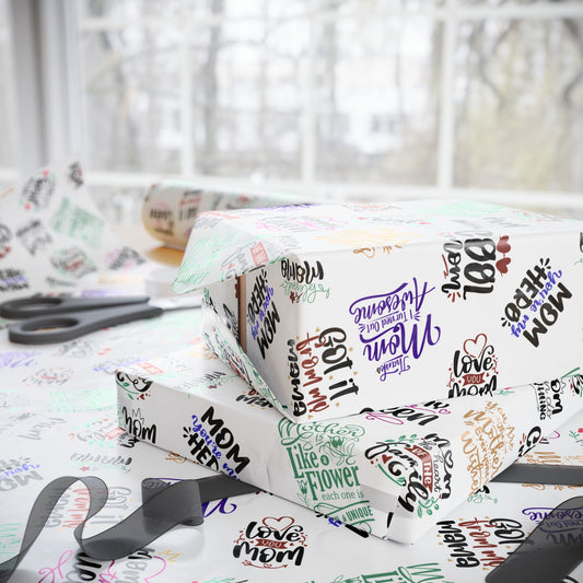 Moms are the … | Love My Mom Wrapping Papers