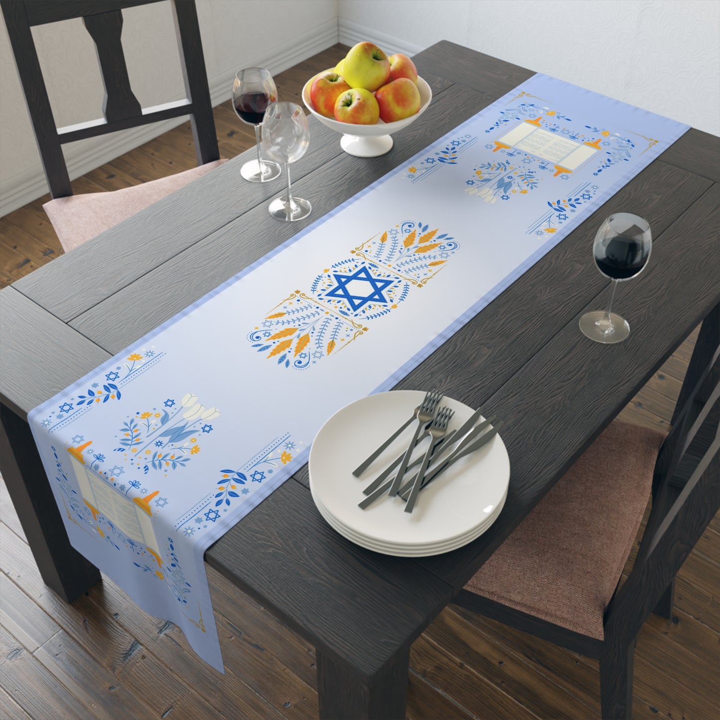 Holy Words | Jewish Inspired | Table Runner (Cotton, Poly)