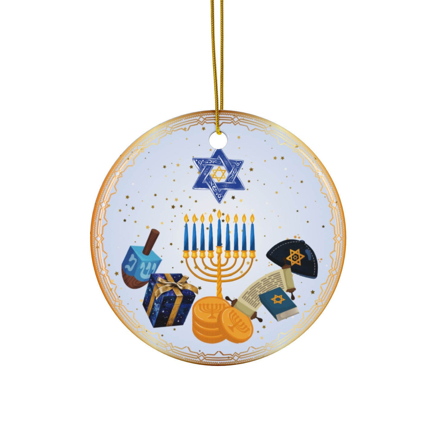 Gifts of Hanukkah | Heirloom Ceramic Ornaments (1pc, 3pcs, 5pcs, 10pcs)