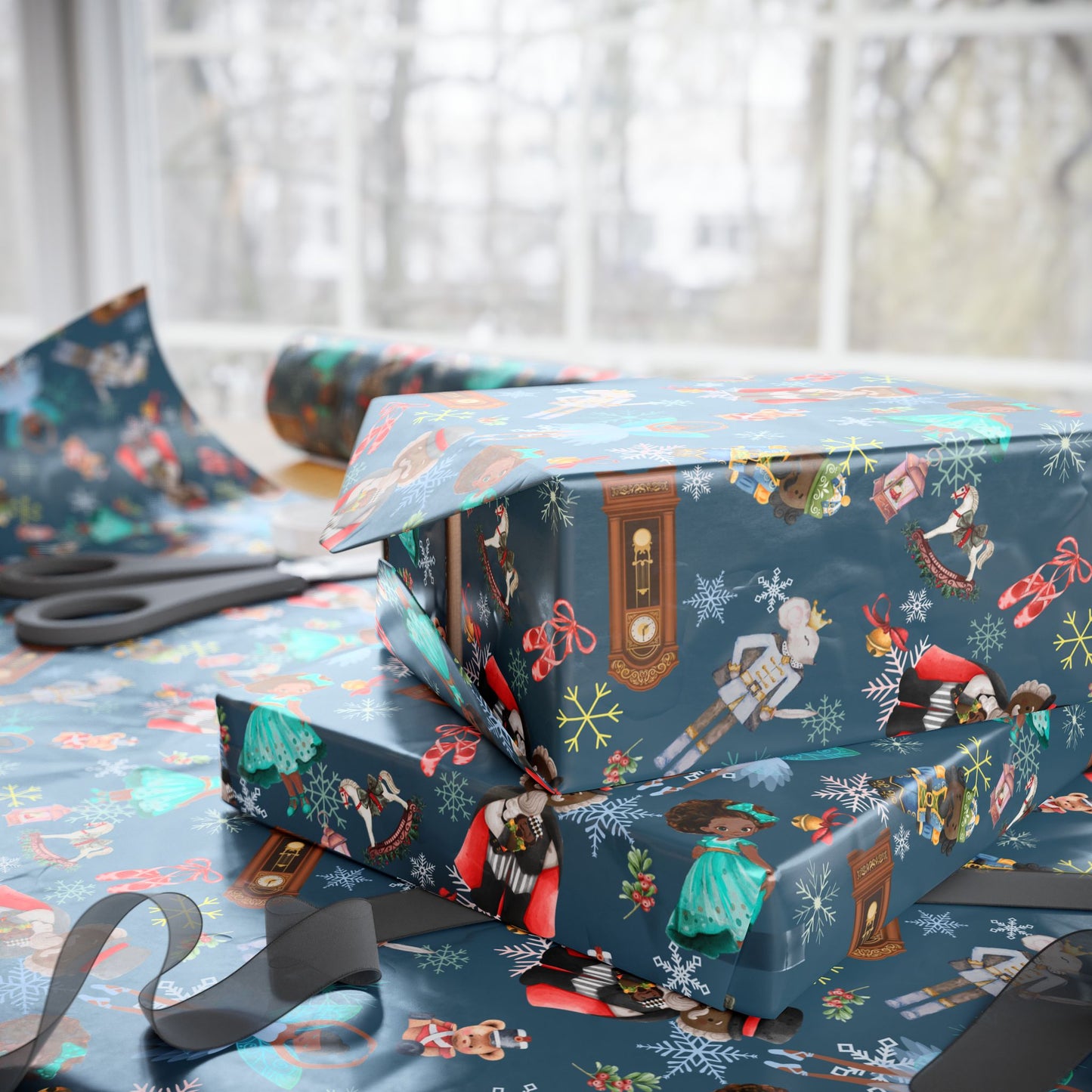 Hot Chocolate Nutcracker Wrapping Paper