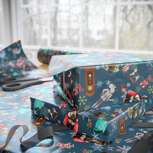 Hot Chocolate Nutcracker Wrapping Paper