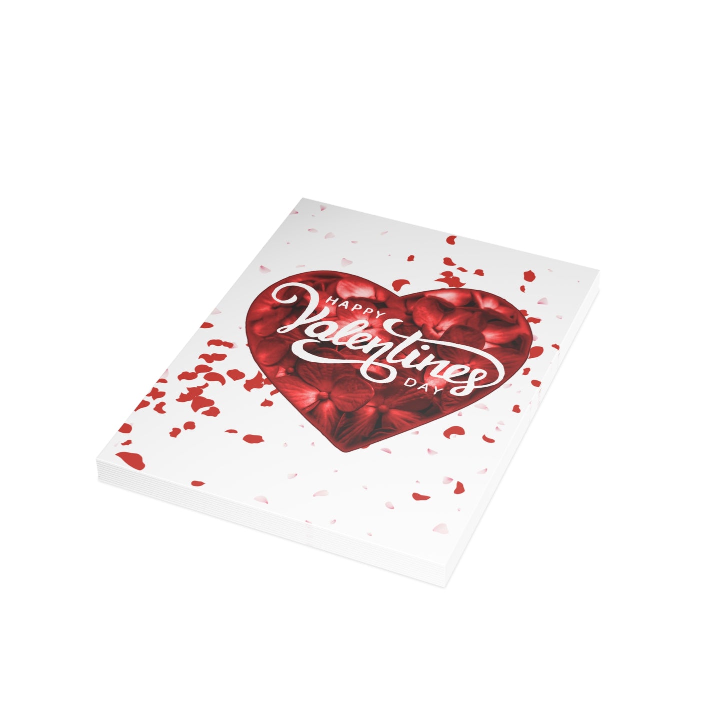 Valentine's Day Greeting Cards — 'Happy Valentines Day' Love Note (1/10 pc)