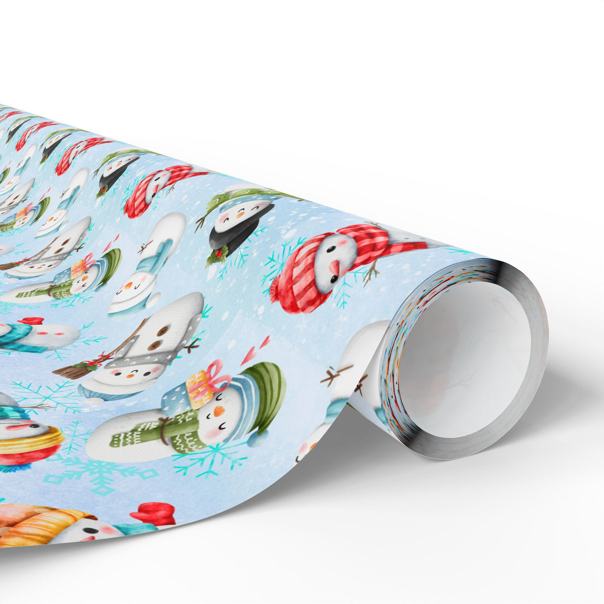 Snowmen at Play | Snowball Play and Cute Winter Land Fun | Gift Wrapping Papers