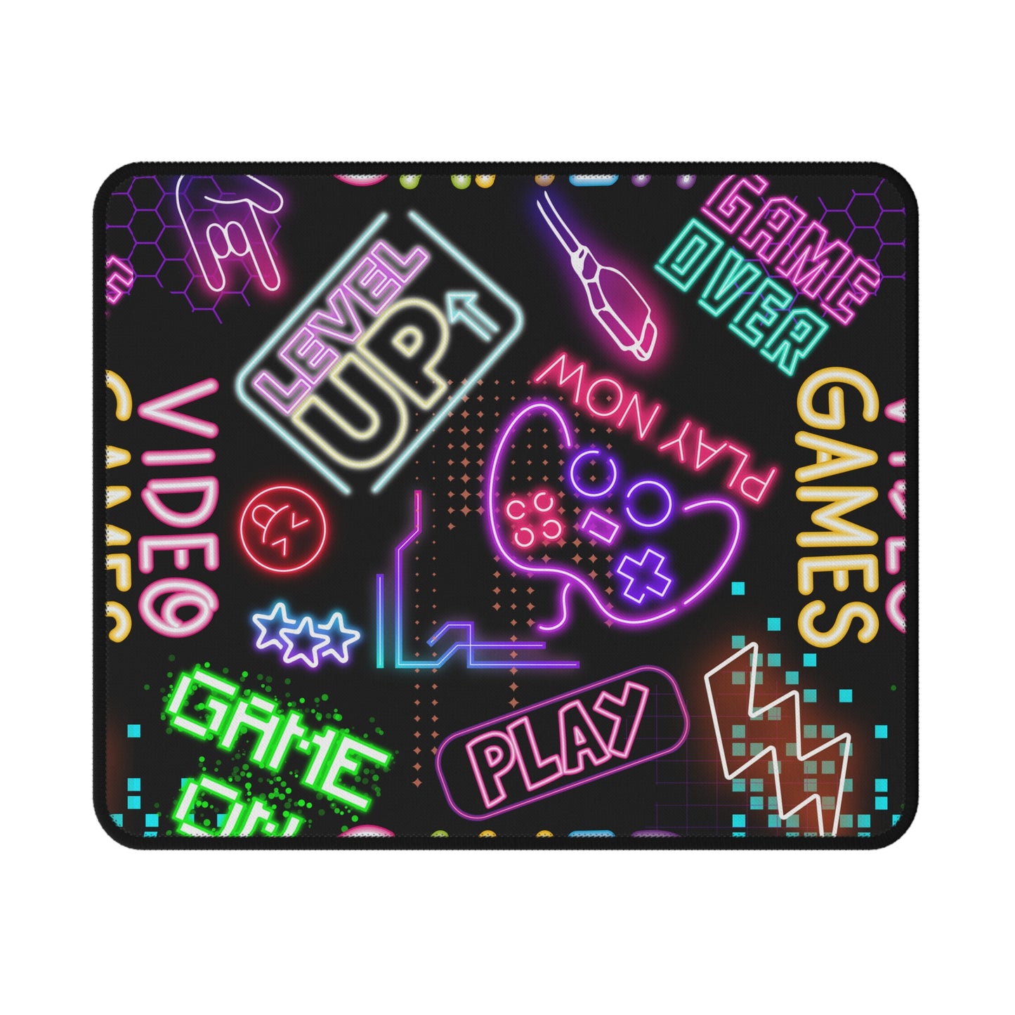 Gaming Cafe Mouse Pad | Neon Colors Gaming Pad