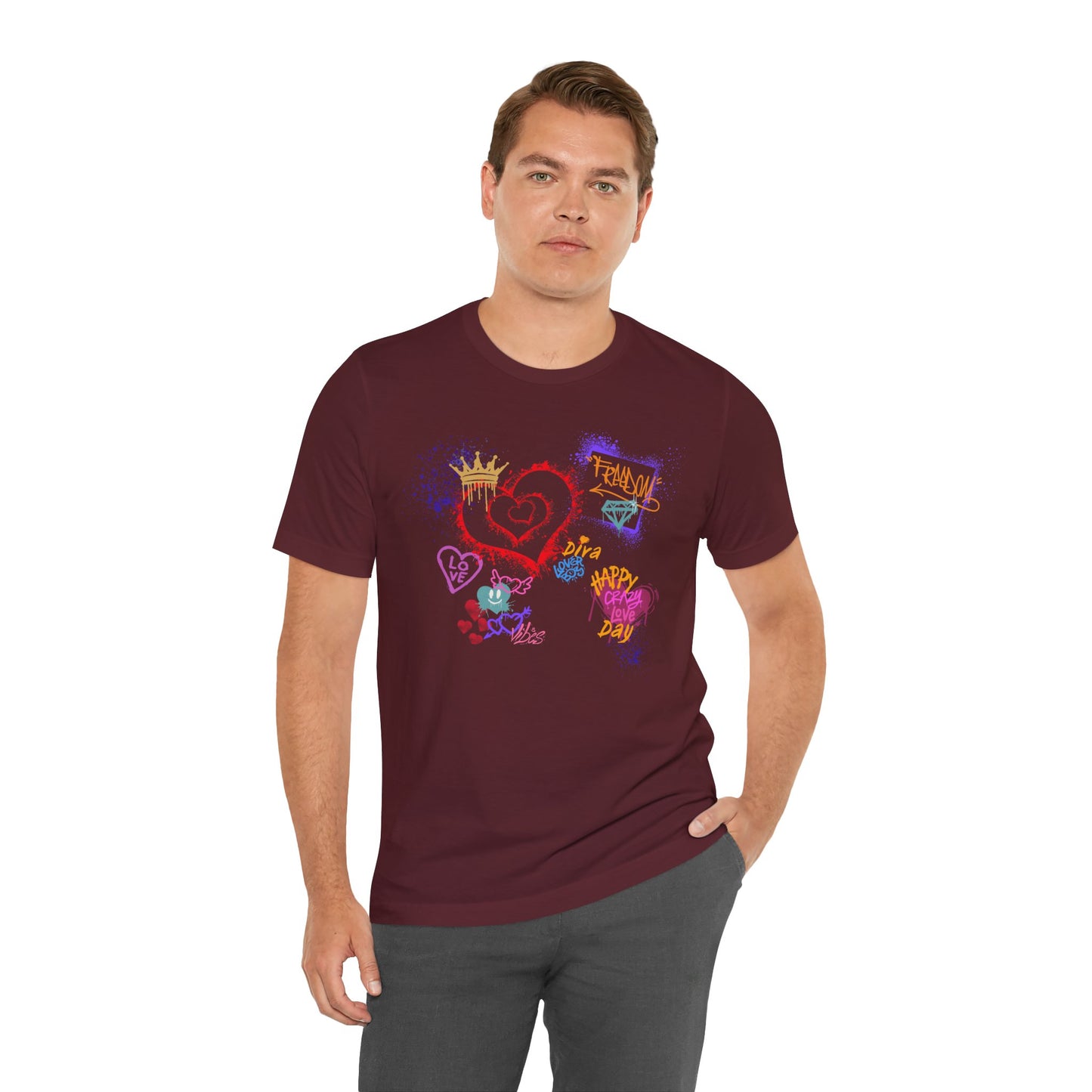 Love Graffiti | wall Art Love Notes Unisex Jersey Tee