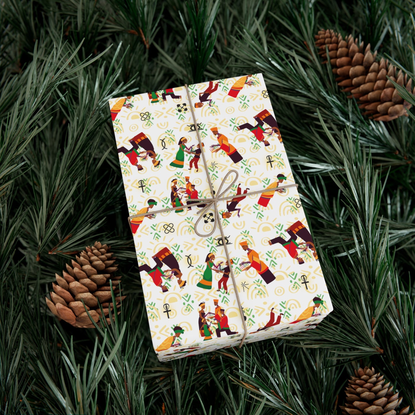 Family Kinara | Kwanzaa Inspired | Wrapping Paper