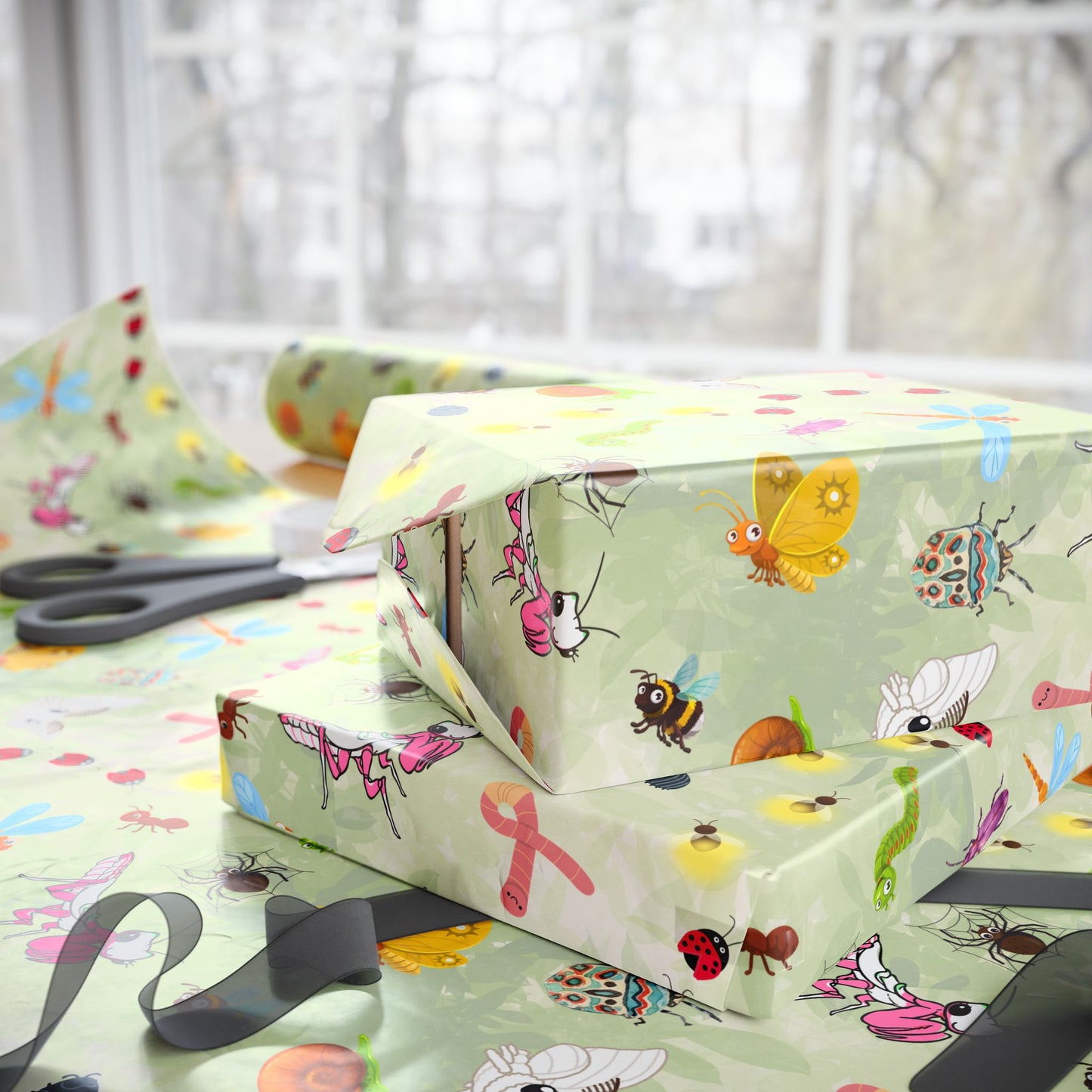 Life of Bugs Gift Wrap | Pretty Crawley Entomologist | Wrapping Paper