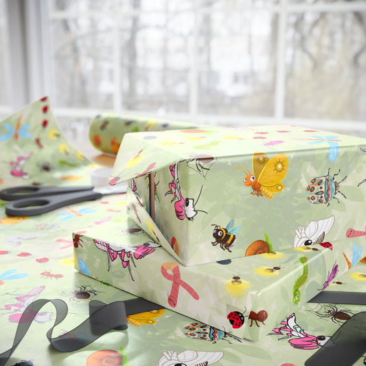 Life of Bugs Gift Wrap | Pretty Crawley Entomologist | Wrapping Paper