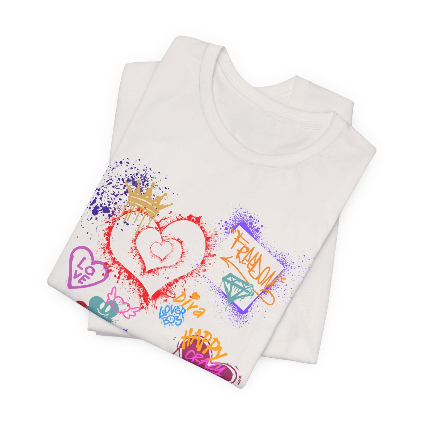 Love Graffiti | wall Art Love Notes Unisex Jersey Tee