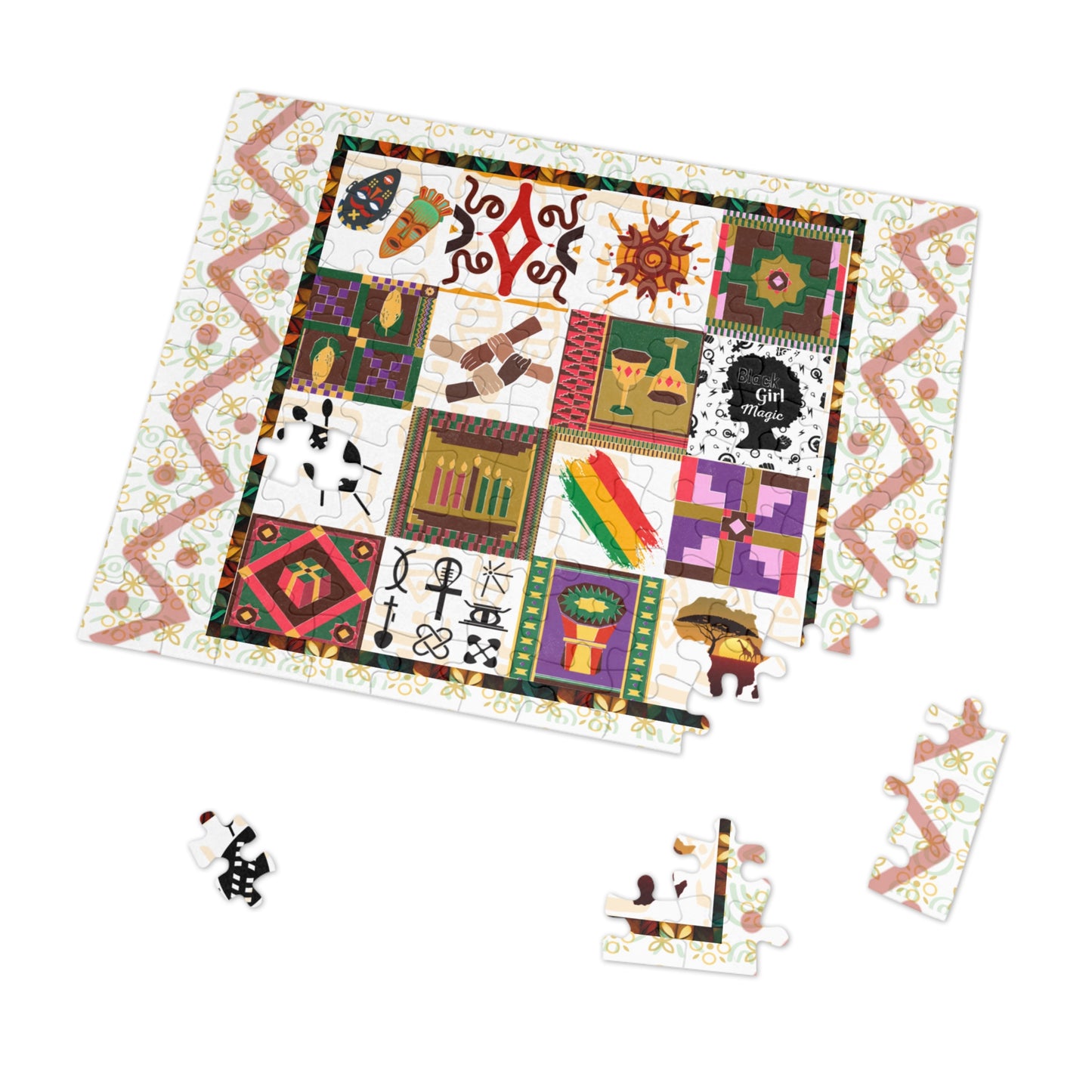 Community Fun | Kwanzaa Jigsaw Puzzle (110 or 252, 500,1000-Piece)